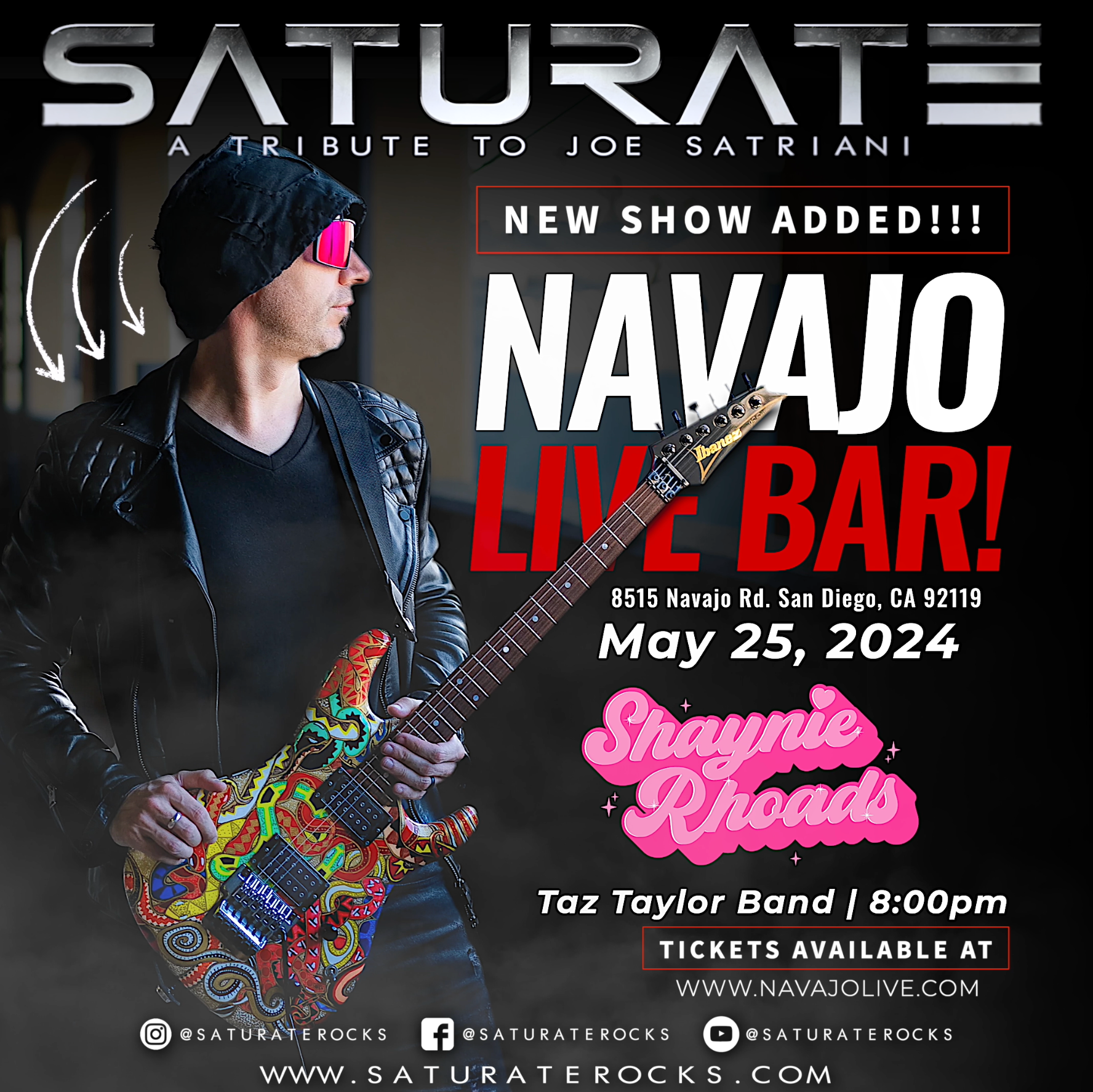 05.25.24 - SATURATE will be performing@ Navajo Live Bar