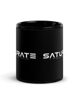 SATURATE LOGO Black Glossy Mug