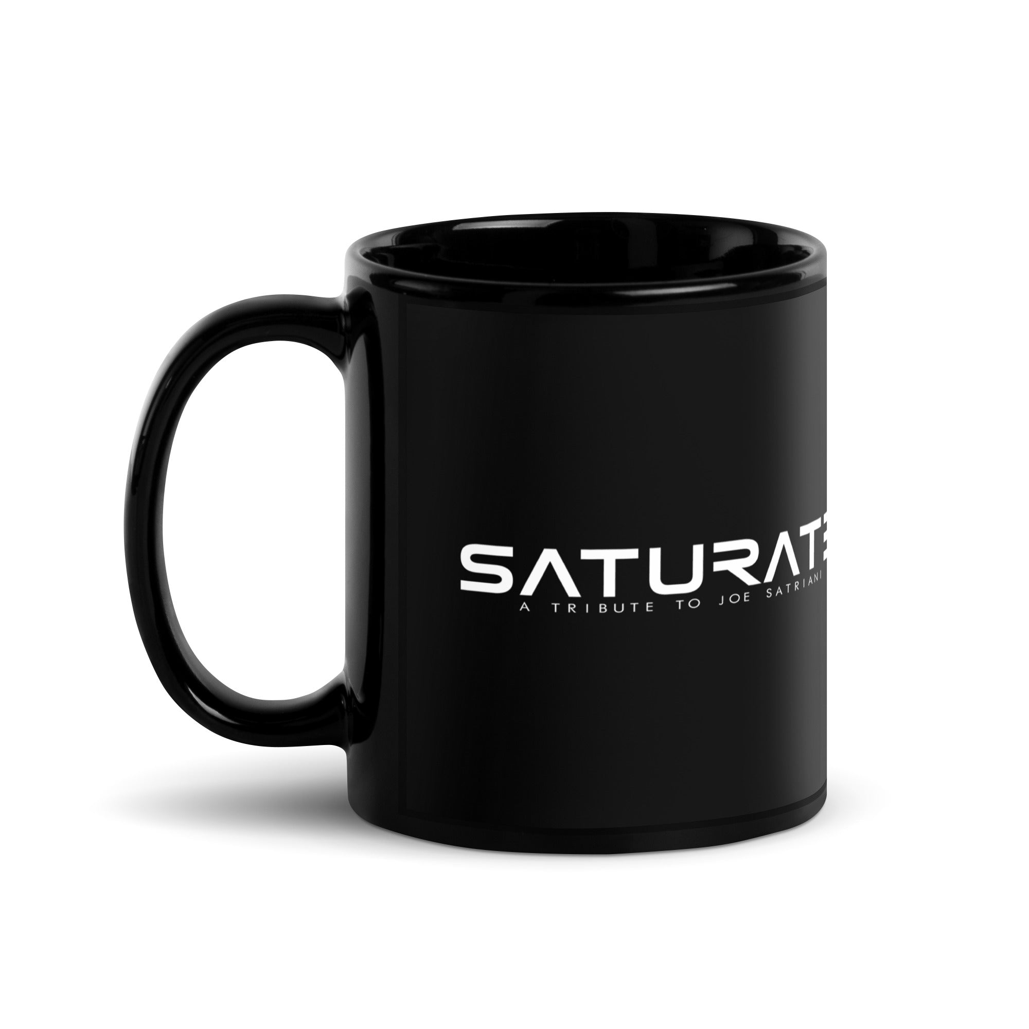 SATURATE LOGO Black Glossy Mug