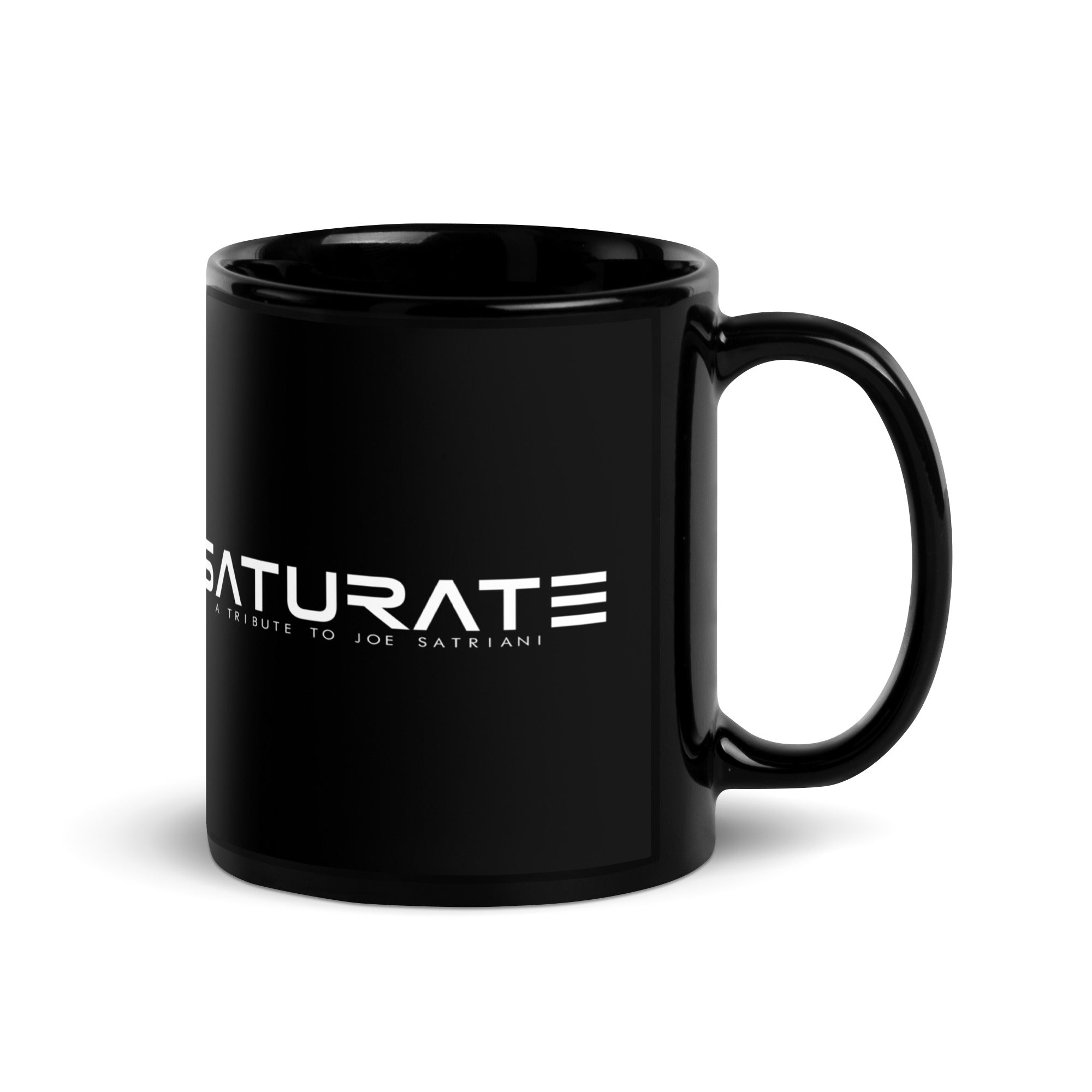 SATURATE LOGO Black Glossy Mug
