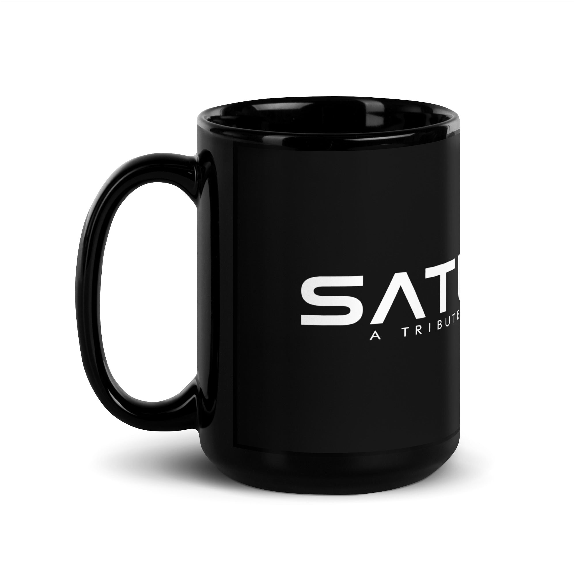 SATURATE LOGO Black Glossy Mug