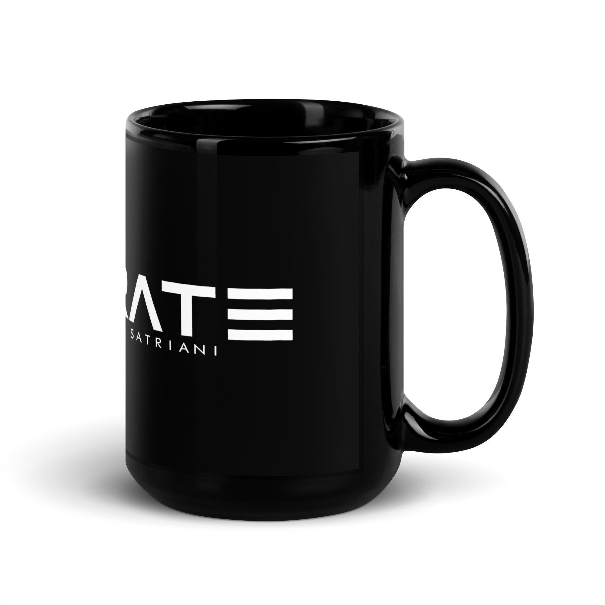SATURATE LOGO Black Glossy Mug
